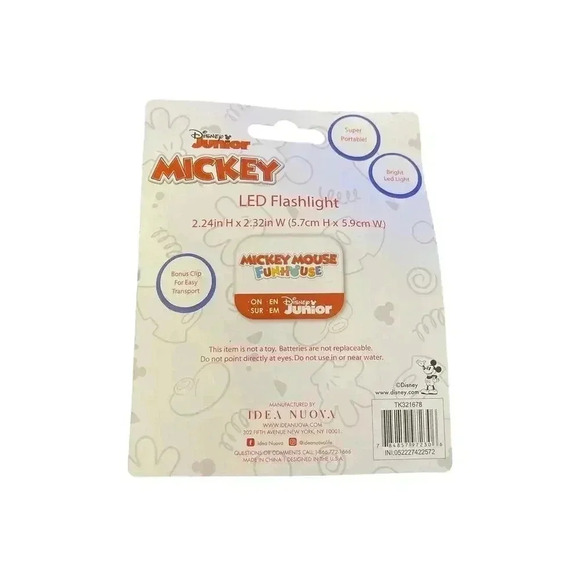 Mickey Mouse Bright LED Clip-on Portable Light "Hold on to Light" Disney Junior - Picture 2 of 2